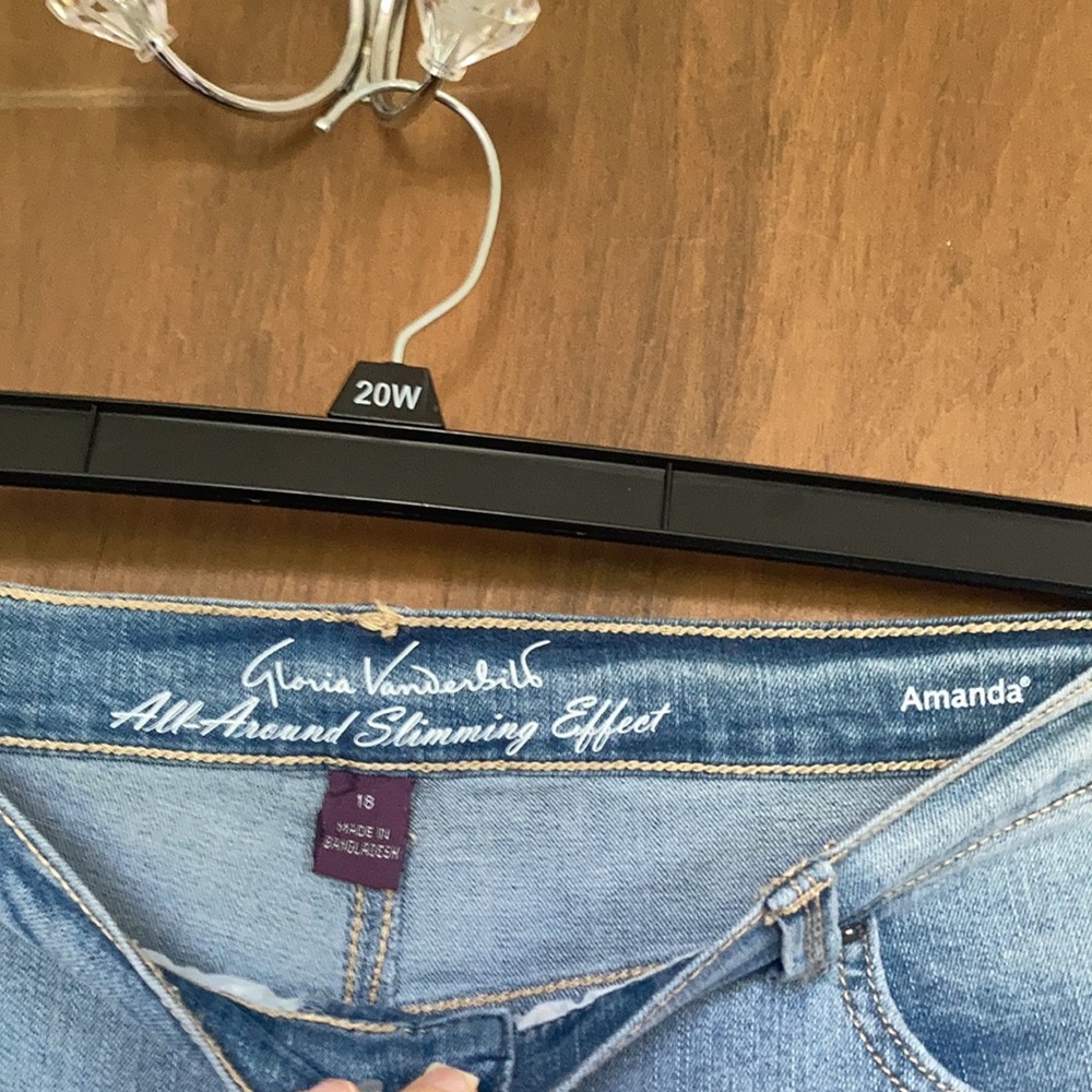 Gloria Vanderbilt Amanda Capri jean classic rise size 18 - Picture 13 of 17